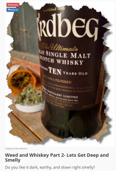 MARIJUANA AND WHISKEY PAIRING 