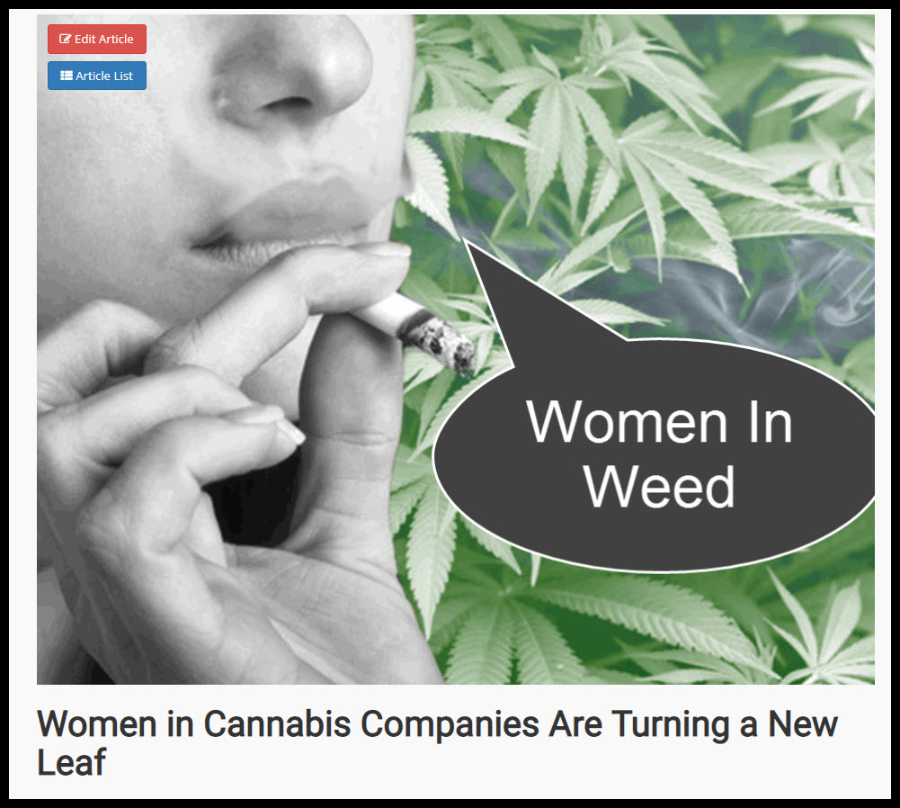 WOMEN IN WEED