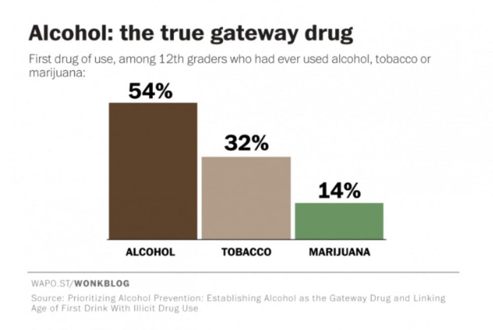 ALCOHOL IS A GATEWAY DRUG