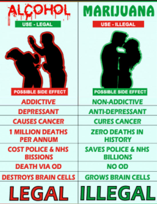 Marijuana Legalization Pros And Cons Chart