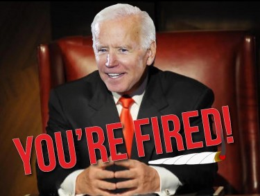 BIDEN FIRES WHITE STAFFERS FOR WEED USE