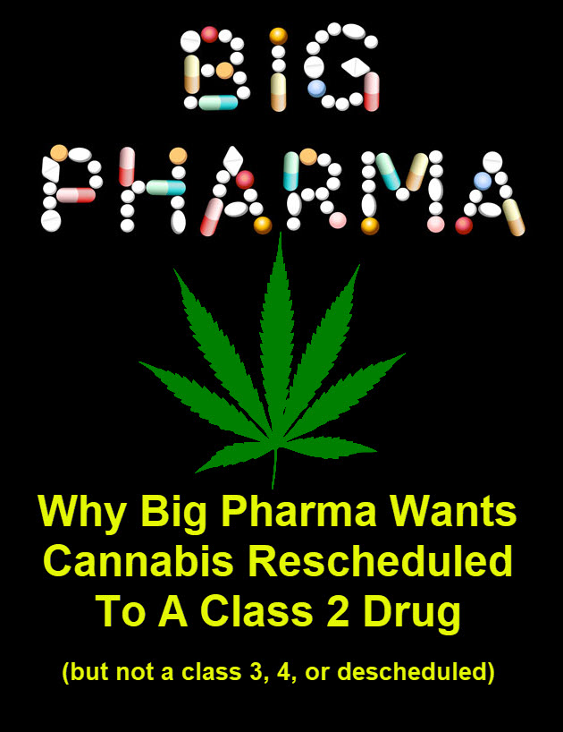 BIG PHARMA ON SCHEDULE 2 MARIJUANA