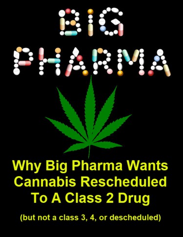 BIG PHARMA WANTS CANNABIS SCHEDULE 2