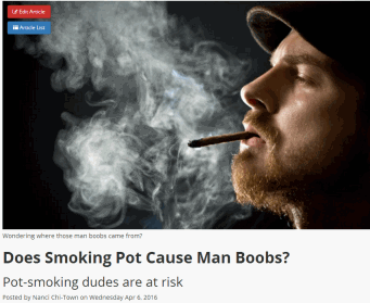 DOES CANNABIS CAUSE MAN BOOBS