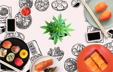 cannabis infused asian food