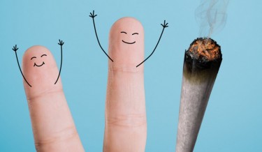 happiness caused by cannabis