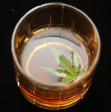 Marijuana and whiskey