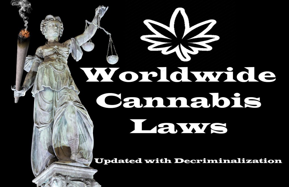 CANNABIS LAWS WORLDWIDE WITH DECRIMINAZATION