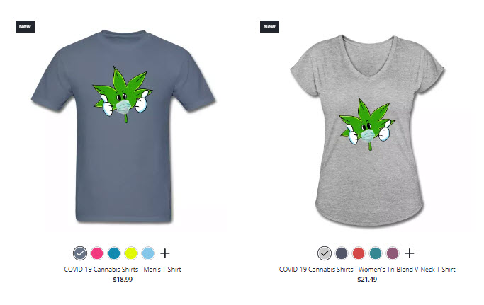 cannabis mask shirts