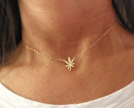 cannabis necklace