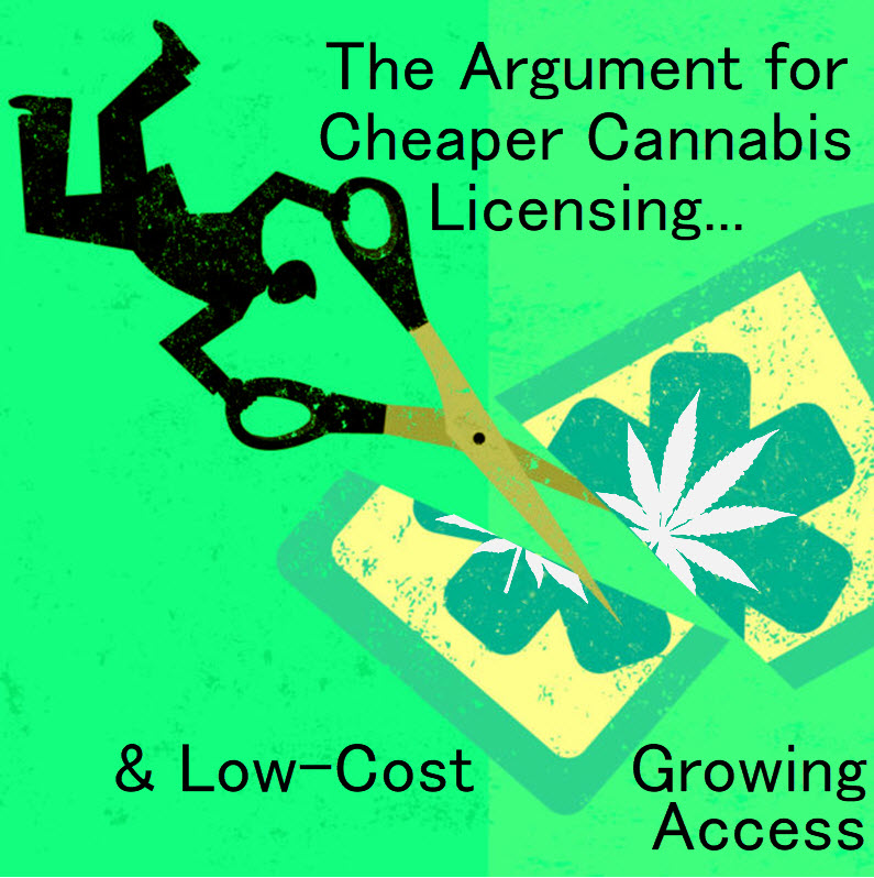 why we need cheaper cannabis licensing and low cost access