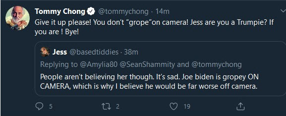 Tommy Chong Twitter account