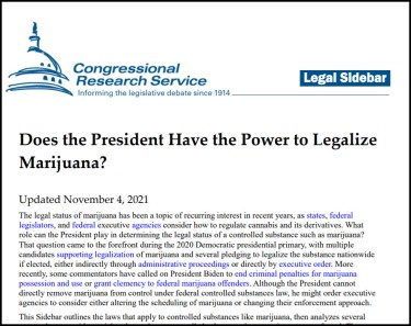 crs report on marijuana legalization