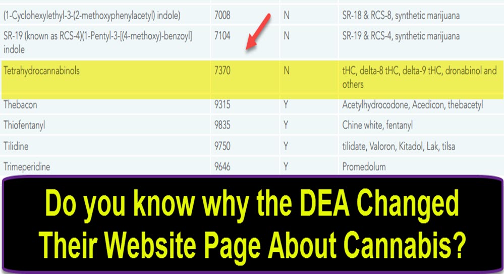 dea changes website for cannabis