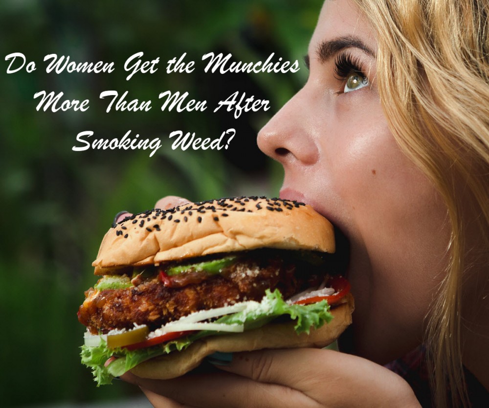 do women get more intense munchies after weed than men