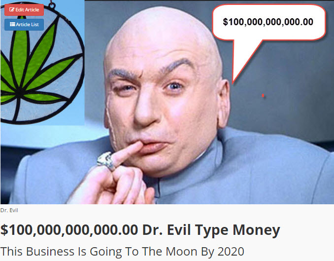 DR EVIL AND CANNABIS