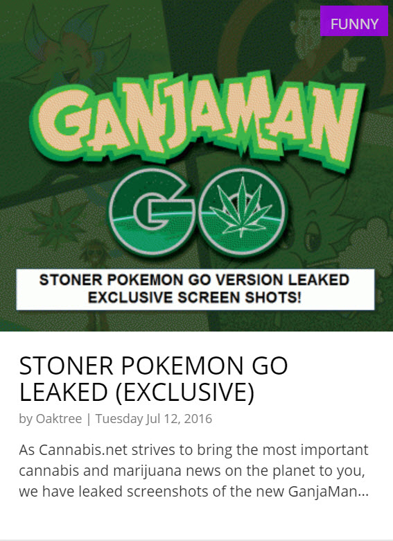 pokemon go weed game