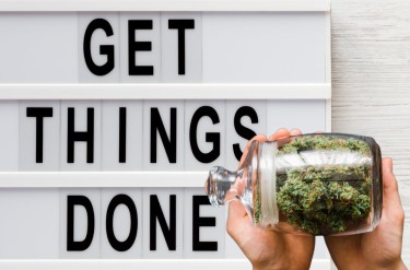 get things done while using cannabis