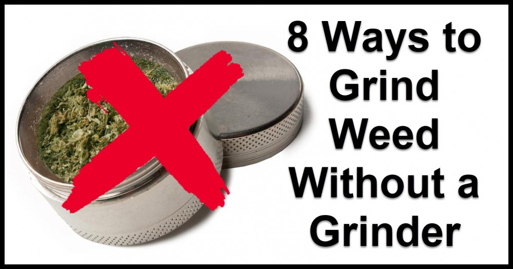 GRINDING CANNABIS WITHOUT A GRINDER