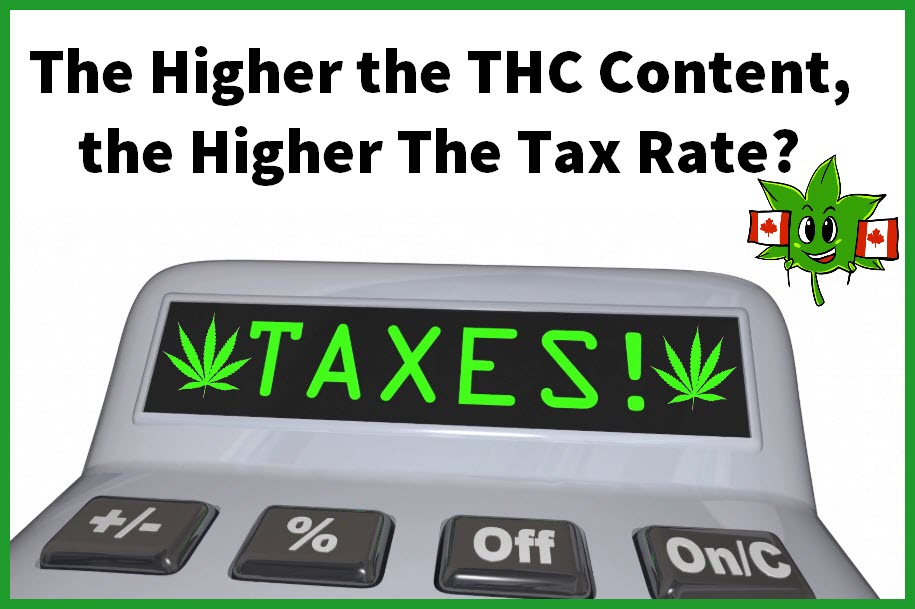 higher thc on cannabis taxes