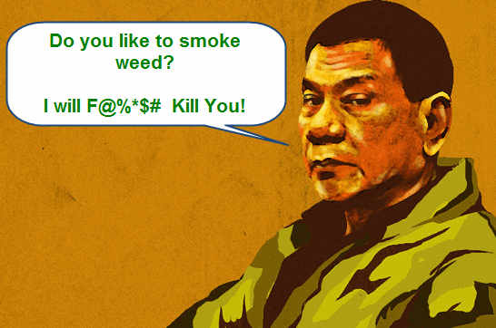philippine president and weed