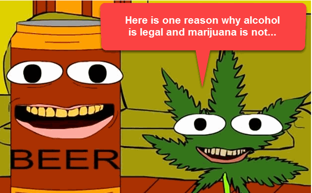 beer legal and marijuana not legal