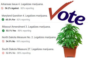 MARIJUANA VOTE IN MARYLAND