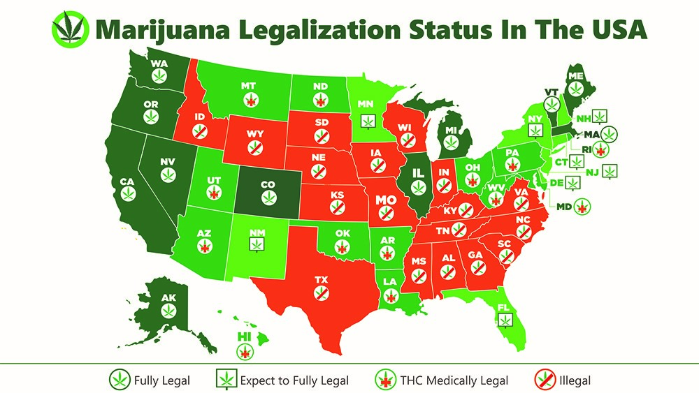 The Best States for Recreational and Medical Cannabis Use in 2020?