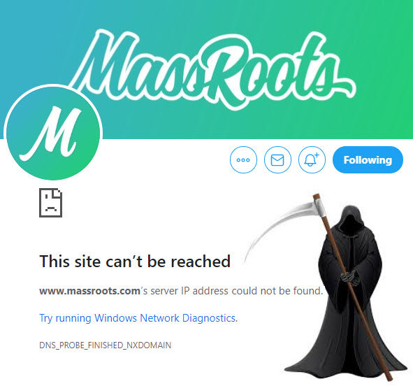 MASSROOTS IS DOWN