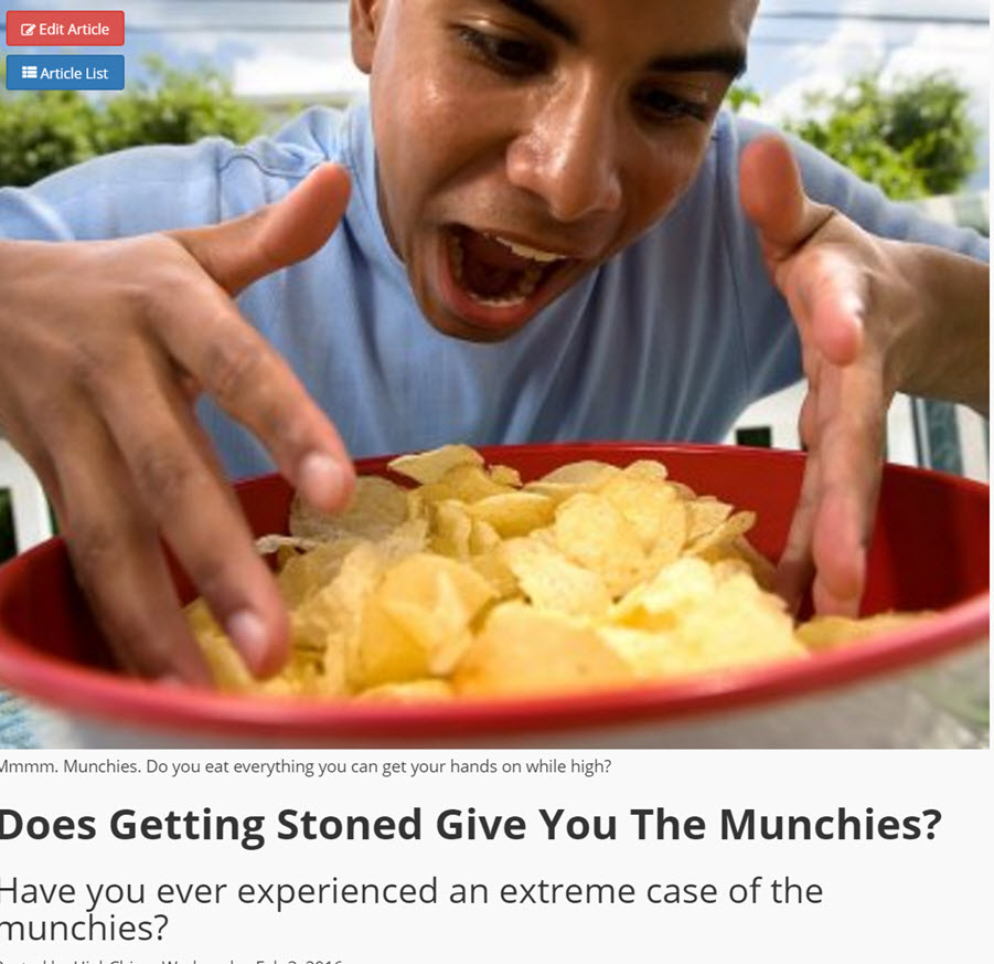 WHY DOES MARIJUANA GIVE YOU THE MUNCHIES