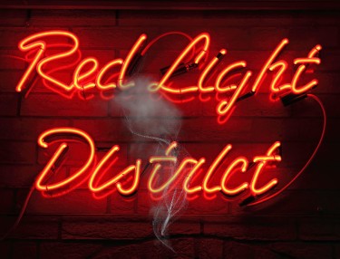 Red Light district smoking cannabis 