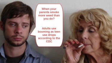 PARENTS SMOKE MORE WEED