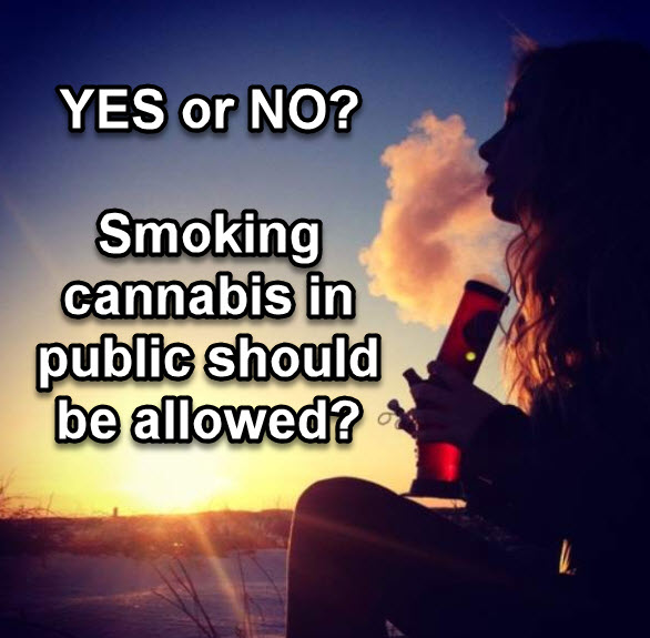 PUBLIC POT SMOKING YES OR NO