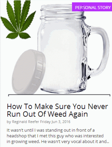 make sure you never run out of weed