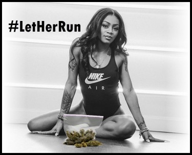 #letherrun Sha'carri Richardson