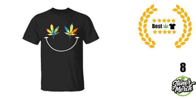 smiling weed shirt