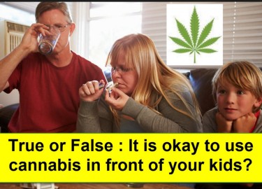 Rauchen Sie Gras vor Ihren Kindern
