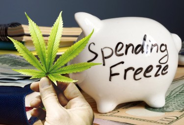 spending freeze on cannabis industry