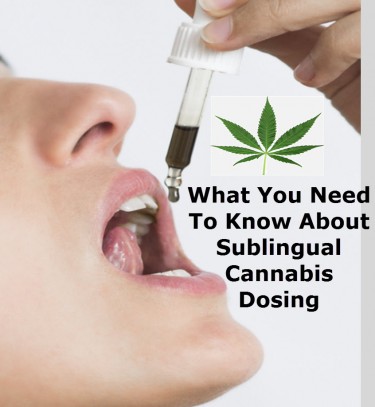 SUBLINGUAL CANNABIS DOSAGE