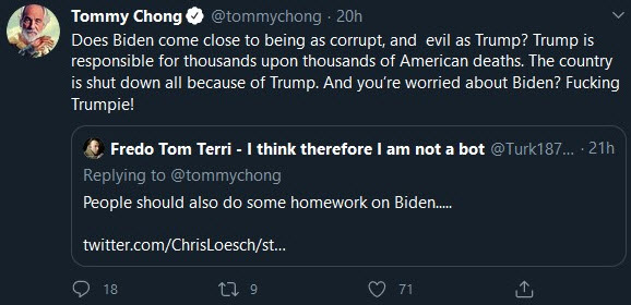 tommy chong twitter rants