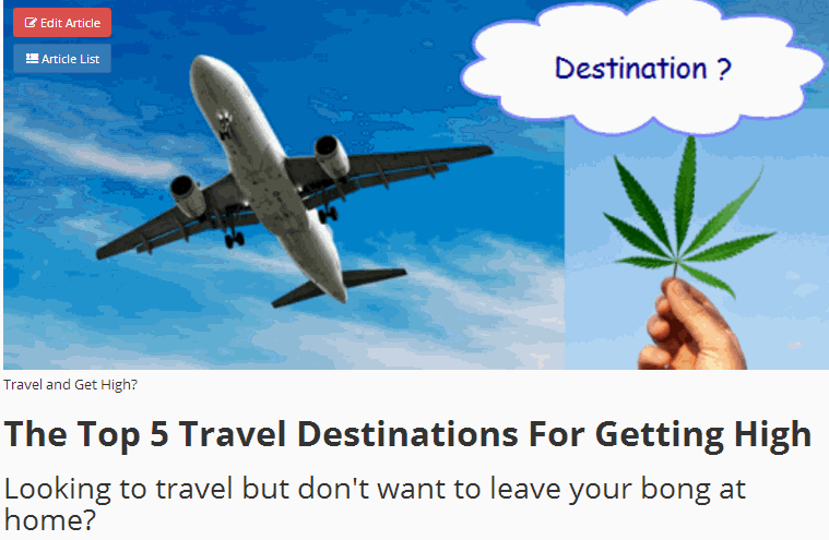 travel destinations to get stoned