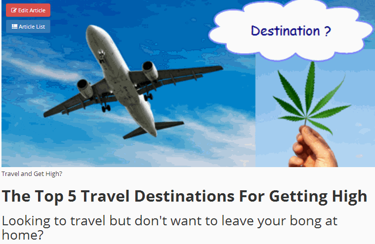 CANNABIS TRAVEL SPOTS