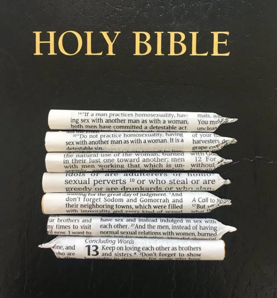 HOLY BIBLE WRITTEN BY STONERS