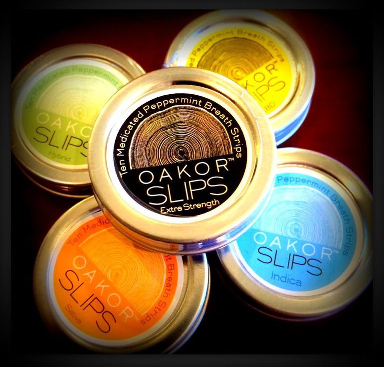 Oakor Cannabis Infused Breath Slips 100mg Edible Go Green Care