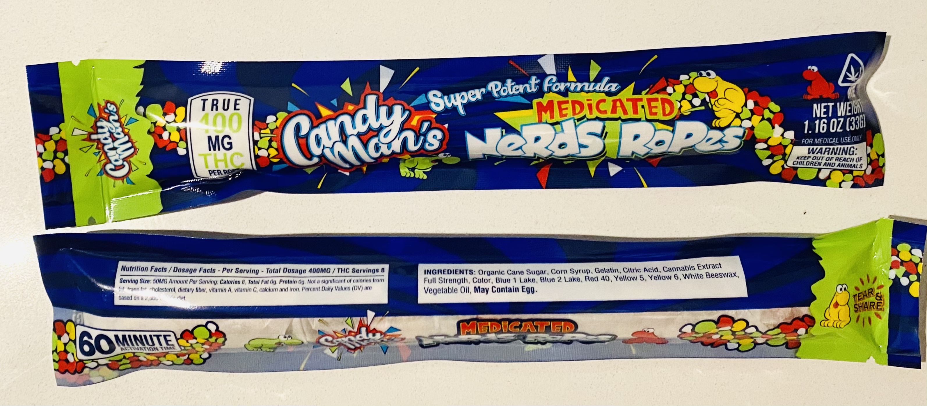 Nerd Ropes (400 mg) Edible Healthgreens